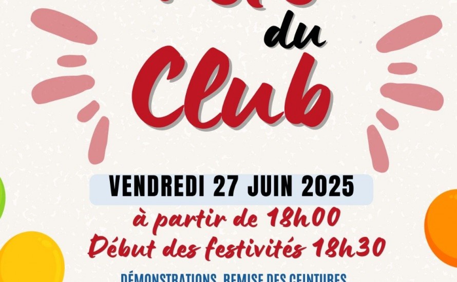 Fête du club & remises des ceintures